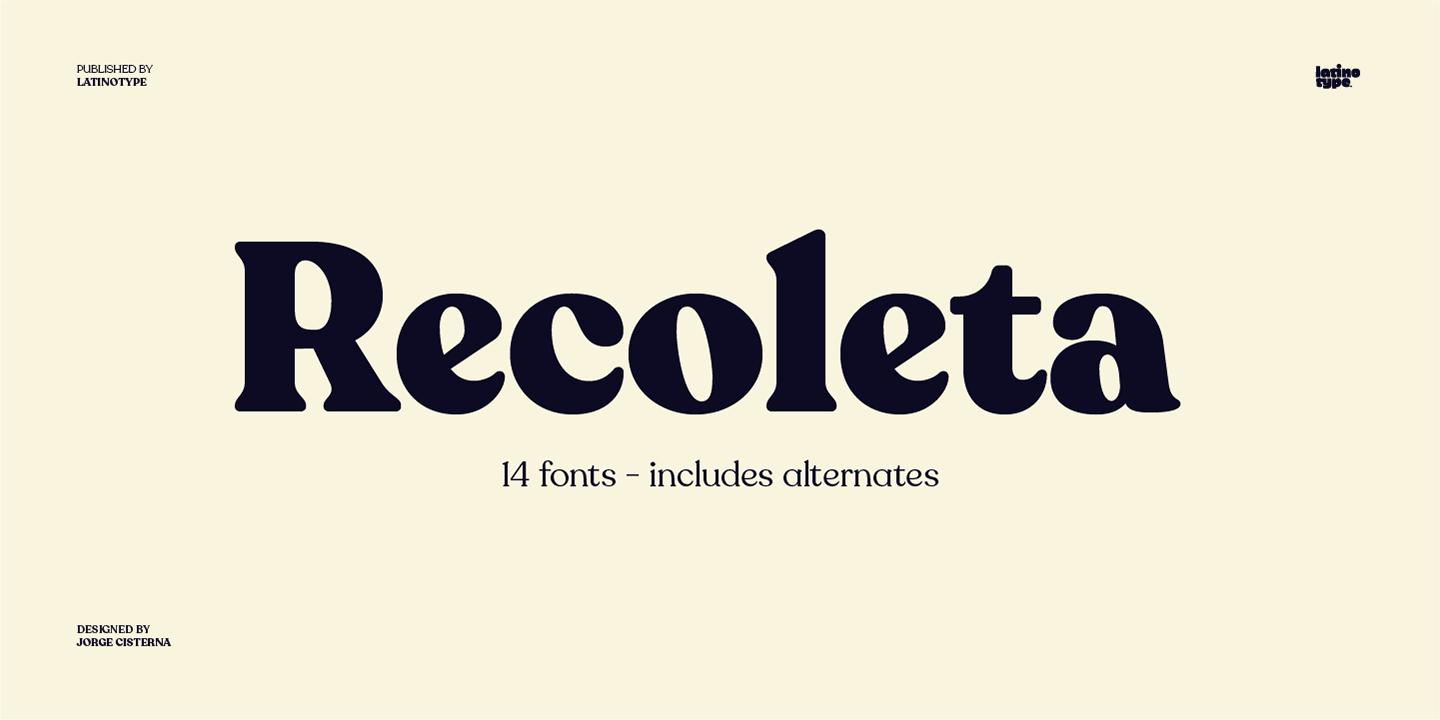 Пример шрифта Recoleta #1